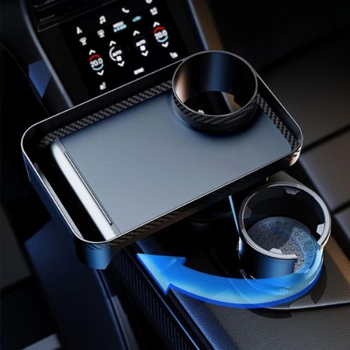 Multifunctional Car Cup Holder With Tray